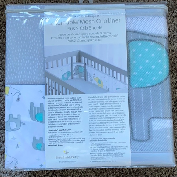 3 piece Crib Bedding - Picture 2 of 5